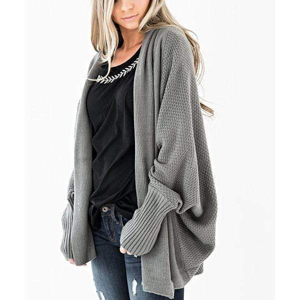 Women Bat Sleeve Sweater Coats for Women